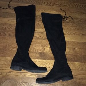 Black over the knee boots